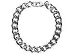 Armband JACQUES CHARREL "Panzerarmband Look, Edelstahl", Damen, Gr. 21cm, Edelstahl, silber, Armbänder Armband