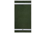 Duschtuch LACOSTE "LCASUAL", vert, B:70cm L:140cm, Frottier, Obermaterial: 100% Baumwolle, Handtücher, Duschtuch, mit Label-Applikationen und Bordüre