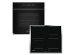 BAUKNECHT Backofen-Set "BAKO 920 Airfry", Energieeffizienz: A+, schwarz, Herdsets, AirFry-Funktion – die gesündere Alternative zur Fritteuse, Backofen-Set