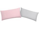 Kissenbezug OTTO HOME "DESNER2", rosa (rosa, silber), B:40cm L:80cm, Microfaser, Obermaterial: 100% Polyester, Kissenbezüge, Kissenbezug, Kissenhülle mit Wendeoptik