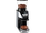 MELITTA Kaffeemühle "Calibra 1027-01 schwarz-Edelstahl", grau (schwarz, edelstahlfarben), B:12cm H:37,4cm T:22,7cm, Kaffeemühlen, Kaffeemühle