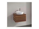 Villeroy und Boch Antao Waschtisch-Unterschrank K29152HM 60x36x50cm, Hahnloch, Waschbeckenplattenfarbe warm walnut, warm walnut