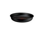 Bratpfanne TEFAL "Ingenio Excellence Fusion", schwarz, B:25,8cm H:4,9cm L:25,8cm Ø:24cm, Pfannen, Bratpfanne, abnehmbarer Ingenio-Griff, Thermo-Signal, stapelbar, Induktion