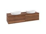 Villeroy und Boch Antao Waschtisch-Unterschrank K28012HM 160x36x50cm, Waschbeckenplattenfarbe warm walnut, warm walnut