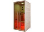 Infrarotkabine SANOTECHNIK "RUBY 1", beige (natur), integrierte Steuerung, (ohne Ofen), Saunen, Infrarotkabine, für 1 Person