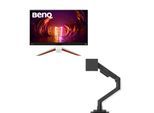BenQ Mobiuz EX2710U Gaming Monitor 68,58 cm (27 Zoll) + BenQ Ergo Arm BSH01