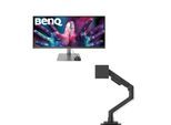 BenQ DesignVue PD3420Q Grafik Monitor 86,36 cm (34 Zoll) + BenQ Ergo Arm BSH01
