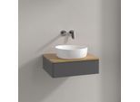 Villeroy und Boch Antao Waschtisch-Unterschrank K07011GK 60x19x50cm, Waschbeckenplattenfarbe honey oak, anthracite matt lacquer