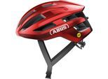 Fahrradhelm ABUS "POWERDOME MIPS" Gr. S, rot, Helme, S Kopfumfang: 51cm - 55cm, glänzend, unifarben