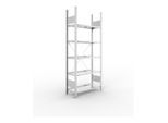 Meta Büroregal S3 COMPACT 1850 x 750 x 300 mm verzinkt 5 Böden 80 kg Fachlast (200177996)