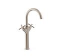 Tres 2 Griff Waschtischarmatur XL Mit Griff G3/8" flexible Anschlussschläuche, 28380301AC 28380301AC