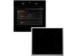 AEG Backofen-Set "HH24BSIB", Energieeffizienz: A+, schwarz, Herdsets, Heißluft: Gleichmäßiges Garen auf 3 Ebenen: ideal für Mehrblech‑Backen, Backofen-Set