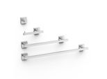 Tres Set bestehend aus 2 Handtuchhaltern + 1 Papierhalter ohne Deckel + 1 Haken , 09598101 09598101