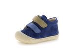 Lauflernschuh NATURINO "CORKEL VL", Jungen, Gr. 24, blau (dunkelblau), Veloursleder, Schuhe Lauflernschuh, Babyschuh, Klettschuh, Größenschablone zum Download