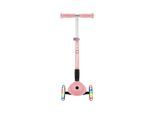 GLOBBER JUNIOR FOLDABLE LIGHTS – Tretroller, 120/80 mm, ABEC 9, 3-rädrig, LED-Leuchtrollen, pastellrosa