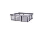 Chipolino Laufstall Easy Set Spielmatte 180 x 180 cm Aufbewahrungstasche weich grau