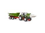 Bruder Bruder 03452 ROADMAX Traktor mit Frontlader und Kippanhänger