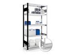 Meta Wannenbodenregal S3 2000 x 1000 x 500 mm verzinkt mit 4 Wannenböden und Abdeckboden (200176633)