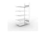 Meta Büro-Anbauregal S3 COMPACT 1850 x 1000 x 600 mm verzinkt doppelseitig (200178017)
