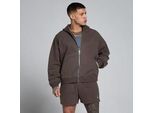 MP Lift Oversized Loopback 2 Way Zip Hoodie für Herren – Schokolade - M