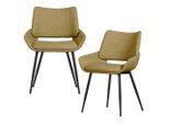 Livetastic , Senfgelb , Metall, Textil , 58x83x55 cm ,