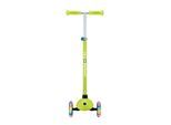 GLOBBER PRIMO PLUS LIGHTS – Tretroller Kinder, 120/80mm, ABEC 9, 3-rädrig, höhenverstellbar, LED-Leuchtrollen, lime grün