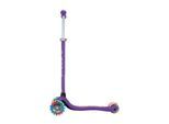 GLOBBER PRIMO PLUS LIGHTS – Tretroller Kinder, 120/80 mm, ABEC 9, 3-rädrig, höhenverstellbar, LED-Leuchtrollen, lila