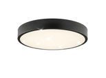 BRILLIANT LED Deckenleuchte "Slimline Starry", Energieeffizienz: A (A-G), schwarz (schwarz, weiß), 1, Ø 39cm H: 6cm, 1 Stk., Leuchten, Ø 29cm, 1590 lm, 4000K, besonders energiesparend mit 7 W, Sternenglanz, LED Deckenleuchte