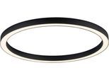 NEUHAUS PURE LED Deckenleuchte "PURE Lines Round", schwarz-weiß (graphite), 1, Ø 70cm H: 3,9cm, 1 Stk., Leuchten, Stufenlos dimmbar über Fernbedienung, CCT, LED Deckenleuchte