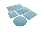 Badematte WECON HOME BASICS "Erik", rauch blau, H:20mm, Baumwolle, Badematten, Badematte, waschbar, rutschfest, sehr weich, strapazierfähig, pflegeleicht