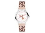Quarzuhr S.OLIVER "The Twinkle Fun", beige (gelb), Armbanduhren, Kinder, Quarzuhr, Armbanduhr, Silikonarmband, Kinderuhr, Mädchen, analog