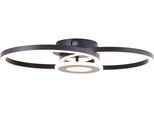 BRILLIANT LED Deckenleuchte "Avanza", schwarz, H: 8cm, Leuchten, LED-Profilleuchte, 30 x 52 cm, 2900 lm, 3000 K, schwenkbar, schwarz, LED Deckenleuchte