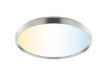 BRILLIANT LED Deckenleuchte "Fancia", eisenfarben, weiß, 1, Ø 48cm H: 7cm, 1 Stk., Leuchten, 3000-6500K, dimmbar, CCT, hohe Energieeffizienz, LED Deckenleuchte