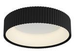 GLOBO LIGHTING Deckenleuchte "KEMP", schwarz (weiß matt), 1, Ø 46cm H: 13cm, 1 Stk., Leuchten, LED Deckenleuchte weiß matt mit schwarz matt, dimmbar, Memory, Deckenleuchte