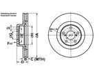 ATE Bremsensatz, Scheibenbremse Bremsensatz-Vorderachse ijf14152f2 Vorderachse belüftet 293mm 24mm für Subaru