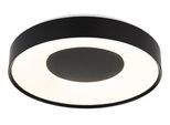 GLOBO LIGHTING Deckenleuchte "JOLLIANA", schwarz (weiß matt), 1, Ø 38,6cm H: 7,5cm, 1 Stk., Leuchten, LED Deckenleuchte für Wohn- & Schlafzimmer RGB, Deckenleuchte