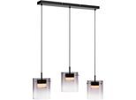 JUST LIGHT LED Deckenleuchte "ELIO", schwarz, 3, H: 60cm, 1 Stk., Leuchten, 3-Stufen Dimmer, Switchmo, LED Deckenleuchte