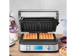 GASTROBACK Waffeleisen "42424 Advanced Control", silber (silberfarben), B:33cm H:13,4cm T:29cm, Waffeleisen