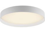 LED Deckenleuchte "TAVOLI", weiß, 1, Ø 49cm H: 7,3cm, 1 Stk., SCHÖNER WOHNEN-KOLLEKTION, Leuchten, SCHÖNER WOHNEN Kollektion, CCT 2700-6500K, IR-Fernbedienung, Dimmbar, LED Deckenleuchte