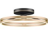 NEUHAUS PURE LED Deckenleuchte "PURE Loop", beige (schwarz, ivory goldfarben), 1, Ø 60cm H: 17,8cm, 1 Stk., Leuchten, Dimmbar über Fernbedienung, CCT, separat steuerbar, LED Deckenleuchte
