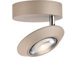 NEUHAUS PURE LED Deckenleuchte "PURE Oculis", bronzefarben, 1, Ø 15cm H: 8cm, 1 Stk., Leuchten, Dimmfähig über separaten Tronicdimmer, dreh- & schwenkbar, LED Deckenleuchte