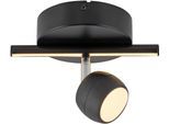 JUST LIGHT LED Deckenleuchte "JARIK", schwarz, 2, H: 12,5cm, 1 Stk., Leuchten, Serienschalter: Alles / Spots / Profile, getrennt schaltbar, LED Deckenleuchte