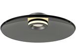 NEUHAUS PURE LED Deckenleuchte "PURE Moon", platin, 1, Ø 50cm H: 11,2cm, 1 Stk., Leuchten, Dimmfähig über separaten Tronicdimmer, Glas Rauchfarben, LED Deckenleuchte