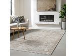 Designteppich THE CARPET "Nuvra", beige, gemustert, B:160cm H:15mm L:120cm, Polypropylen, Teppiche, abstrakt
