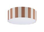 OTTO HOME Deckenleuchte "Stellan", braun (braun, beige), 2, Ø 45cm H: 16cm, 1 Stk., Leuchten, Deckenlampe Stoff Textilschirm Ø 45cm, Deckenleuchte
