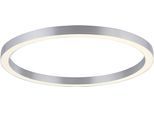 NEUHAUS PURE LED Deckenleuchte "PURE Lines Round", silber (diamond), 1, Ø 70cm H: 3,9cm, 1 Stk., Leuchten, Stufenlos dimmbar über Fernbedienung, CCT, LED Deckenleuchte