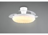 REALITY LEUCHTEN LED Deckenleuchte "KIRUNA mit Ventilator, Deckenventilator mit ausklappbaren Flügeln 30W", weiß, 1, Ø 106cm H: 30,5cm, 1 Stk., Leuchten, Ø 49-106 cm (aufgeklappt), 6 Stufen, LED 32W CCT dimmbar Timer Fernb., LED Deckenleuchte