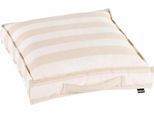 Sitzkissen H.O.C.K. "Classic Streifen Outdoor", beige (natur, gestreift), B:50cm H:10cm L:50cm, Polyacryl, Dekokissen_Sitzkissen_Kissenhüllen, Sitzkissen, wasser- und schmutzabweisend