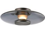 NEUHAUS PURE LED Deckenleuchte "PURE Vitrum", platinfarben, 1, Ø 22cm H: 8,2cm, 1 Stk., Leuchten, Dimmfähig über separaten Dimmer, zeitloses Design, LED Deckenleuchte