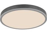 GLOBO LIGHTING Deckenleuchte "DORO", silberfarben, Ø 45cm H: 8,5cm, 1 Stk., Leuchten, Deckenlampe Wohnzimmer-Leuchte Schlafzimmer-Leuchte Flur Küche, Deckenleuchte